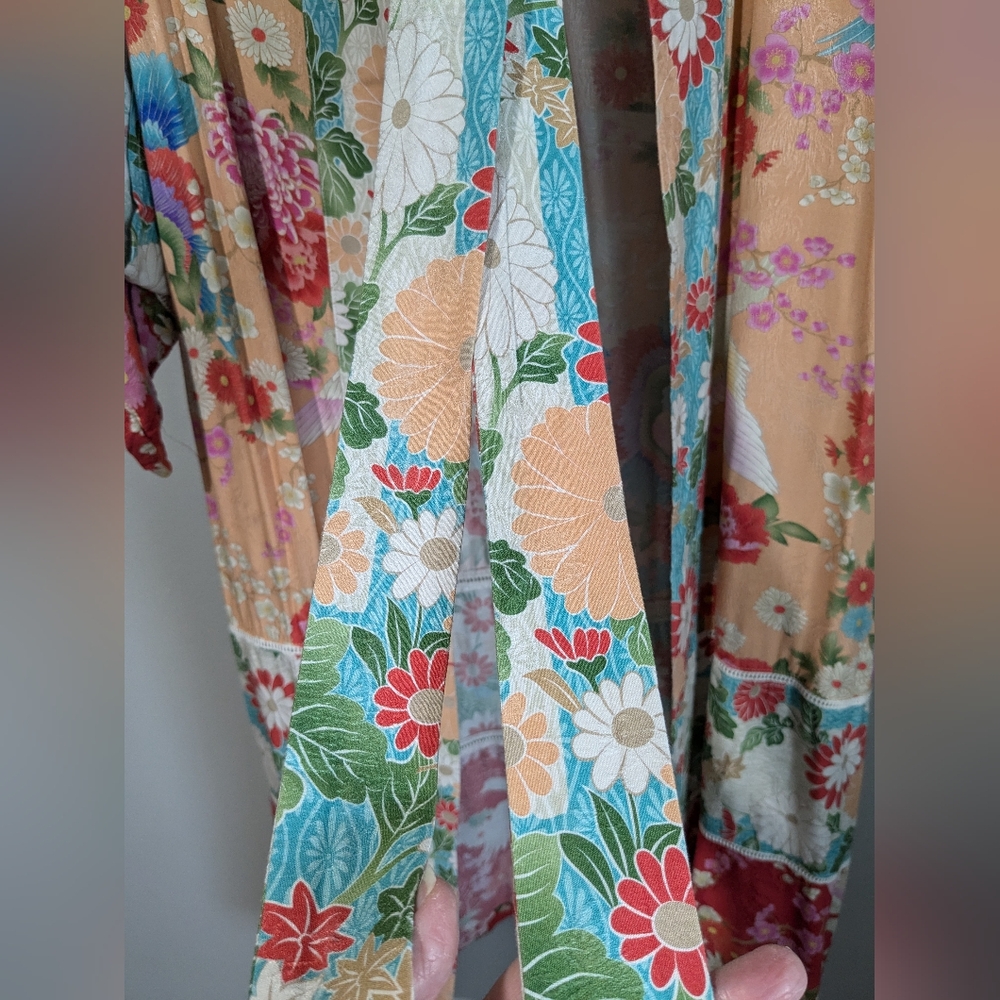 Spell And The Gypsy Collective Delilah Maxi Kimono Ruby OS Floral Boho - Picture 11 of 15